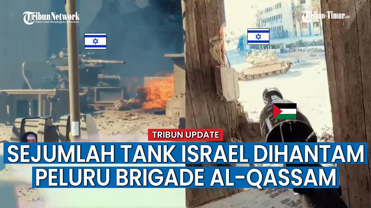 Brigade Al-Qassam Tembaki Tank Israel di Sebelah Barat Kota Gaza