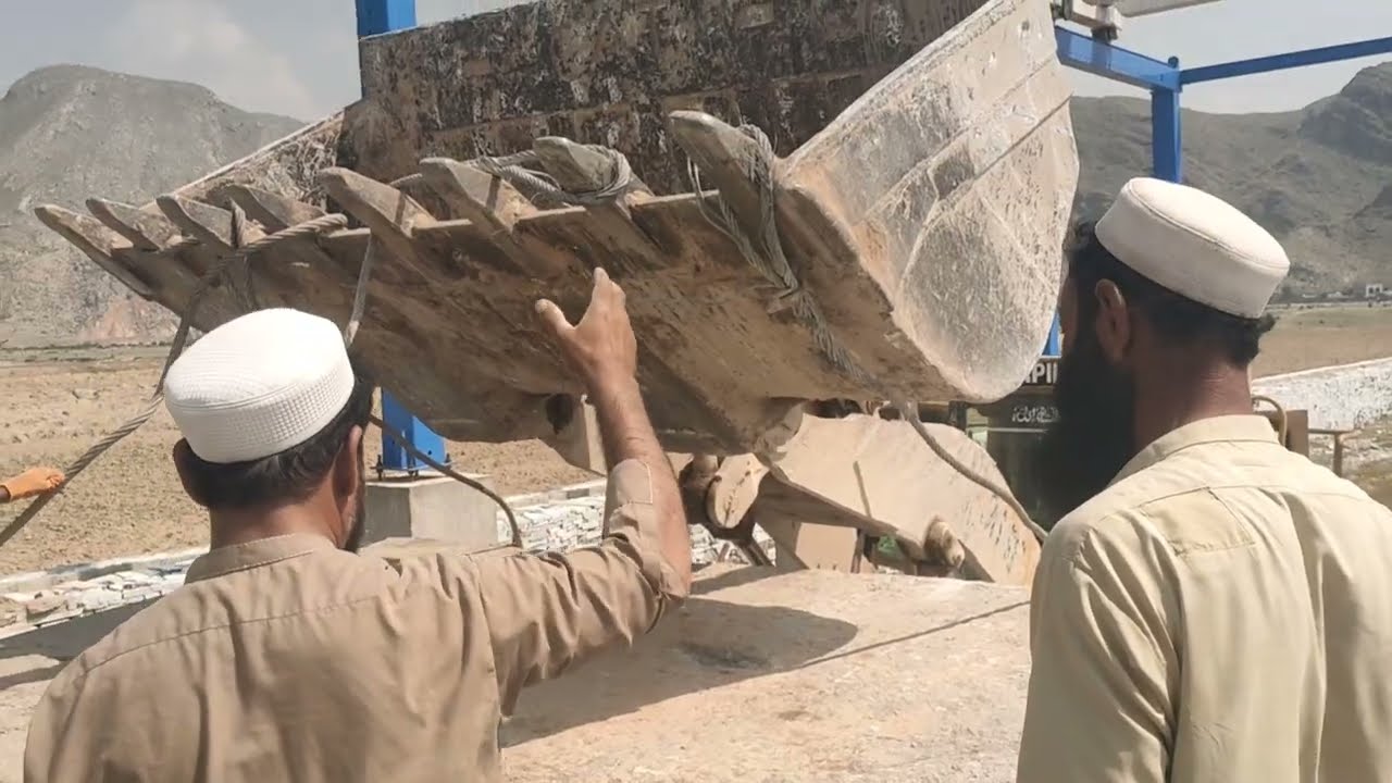 How Heavy Loader Lifts Massive Tool in Marble Factory | Extreme Power Machine Work