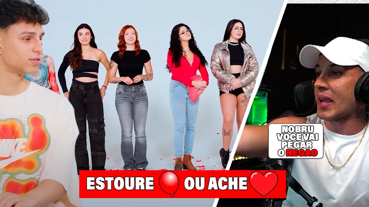 HUDSON AMORIM REAGINDO ESTOURE O BALÃO OU ENCONTRE O SEU AMOR! NOBRU VLOGS