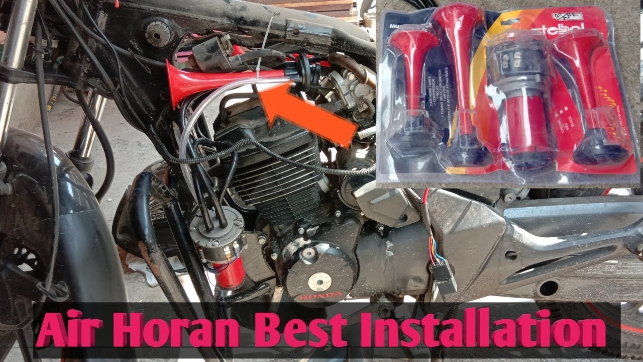 How to install Air Horan in all Bike//Simple and Best Installation