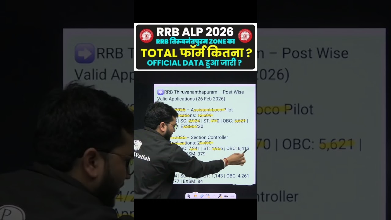RRB ALP Total Form Fill Up 2025 | RRB ALP Per Seat Competition Data Out 🔥 #shorts #alp #railway
