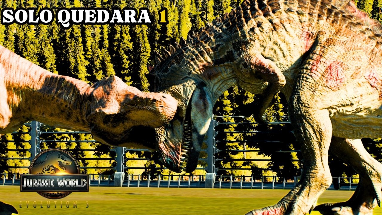 SOLO PUEDE QUEDAR UNO EN PIE JURASSIC WORLD EVOLUTION 3