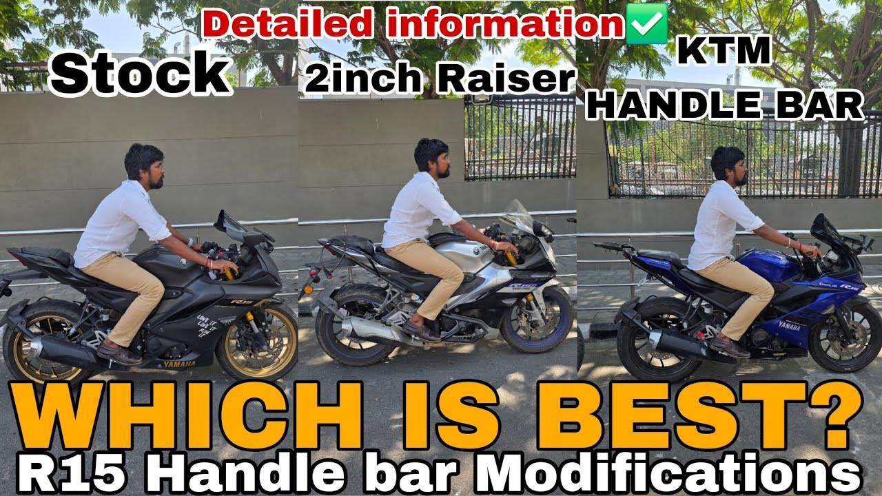 R15V4 and R15V3🚀Handle bar Modification comparison in tamil🔥 | Life with Jana