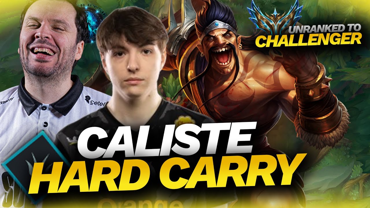 UNRANKED TO CHALLENGER : CALISTE ME HARD CARRY AVEC SON DRAVEN
