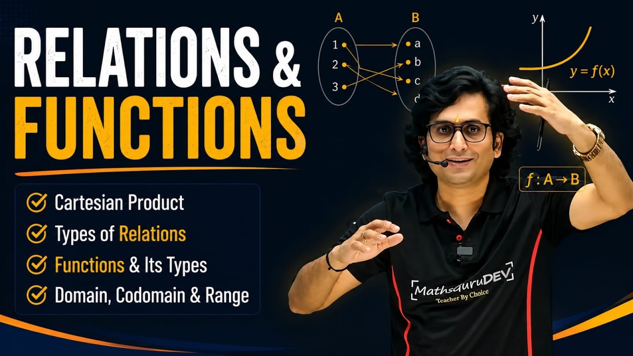 Relations & Functions (Board Level) Dev sir