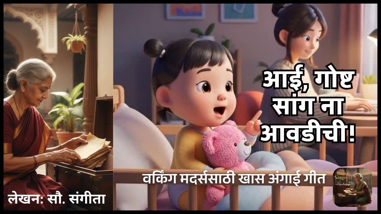 गोष्ट सांग आवडीची अंगाई गीत | लेखन: सौ. संगीता Mother–Child Marathi Lullaby