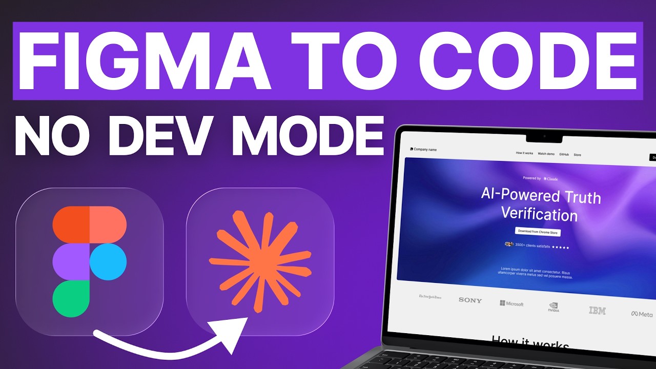 Figma to Code in 2 Minutes (No Dev Mode Required!) | Claude AI 2026