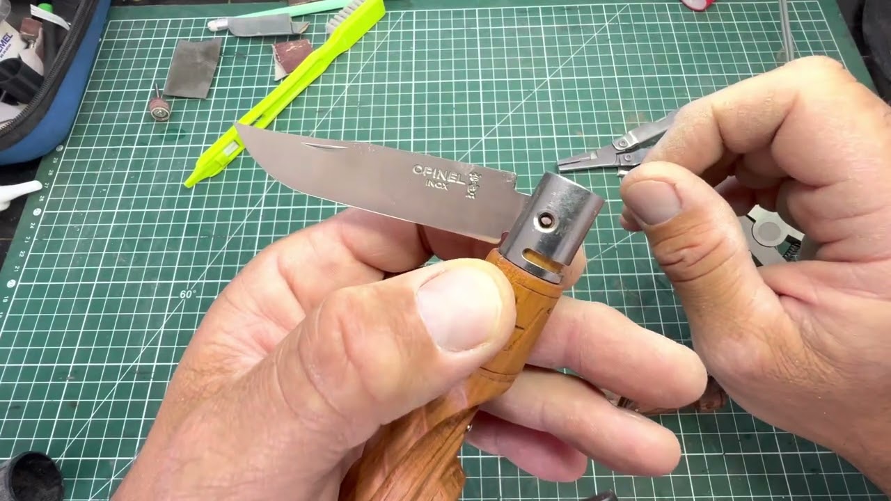 Installation de lame Opinel