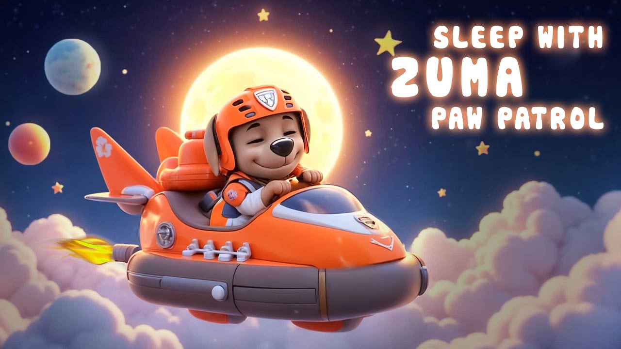 💤 Bedtime with Zuma | Paw Patrol Baby Lullaby Music for Kids 🐾