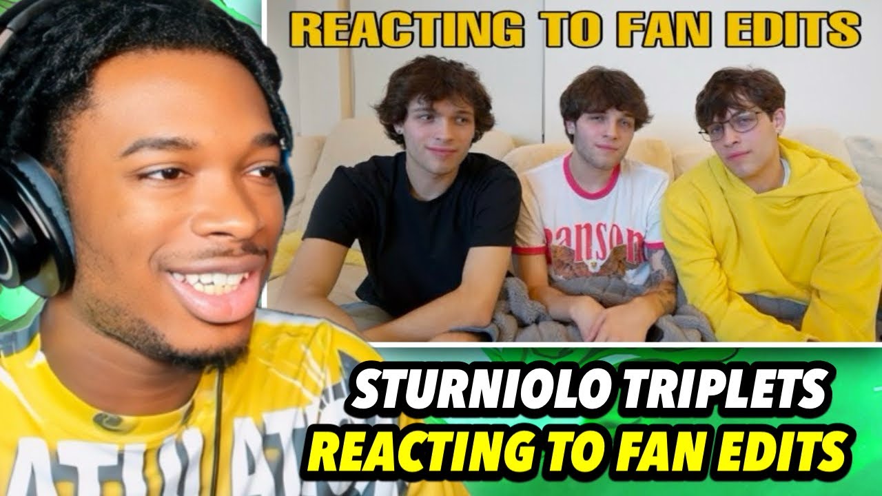 STURNIOLO TRIPLETS REACTING TO FAN EDITS + OUR VIRAL MOMENTS