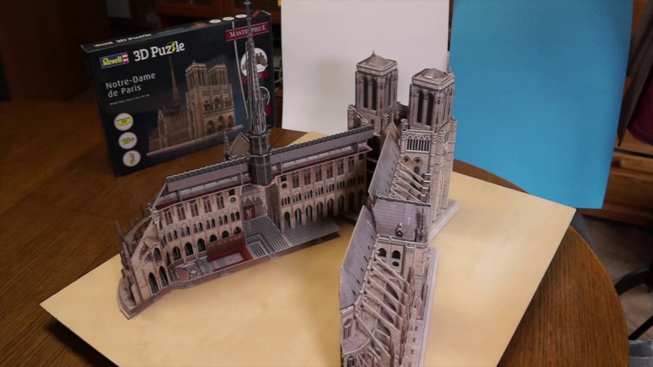 Revell Notre Dame 3D Puzzle fertig gebaut ready built