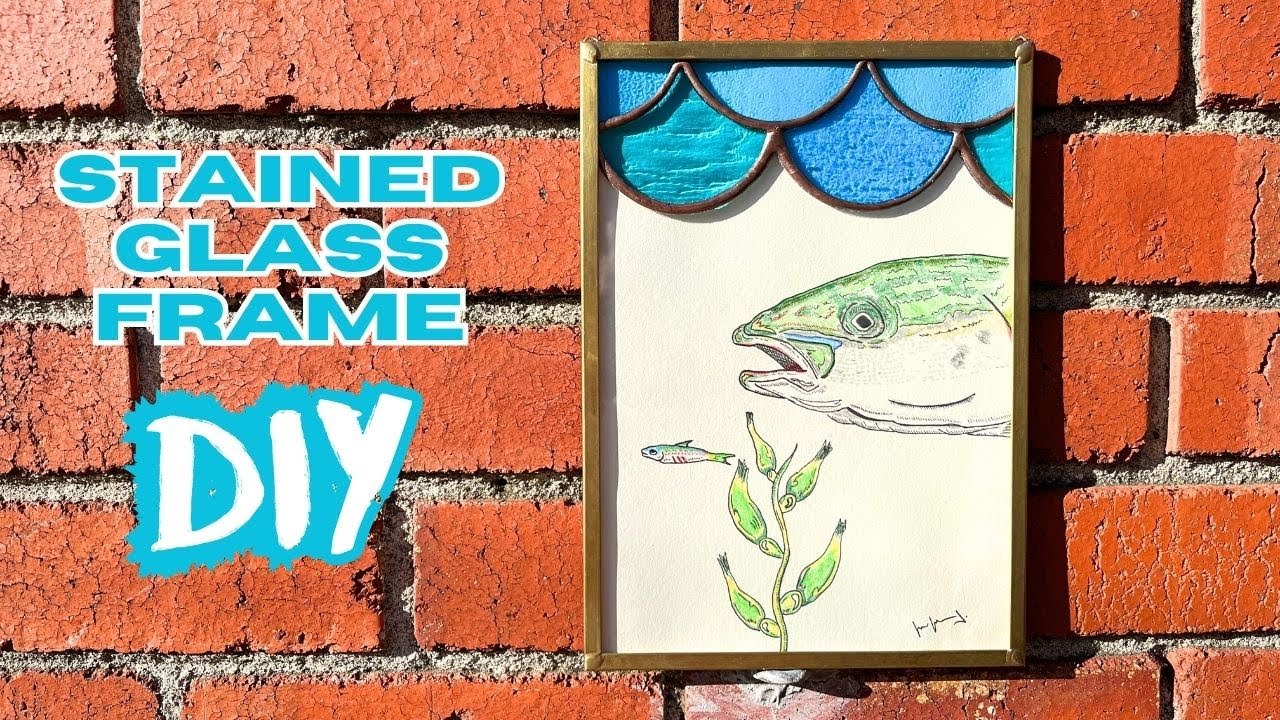 Making a custom stained glass picture frame