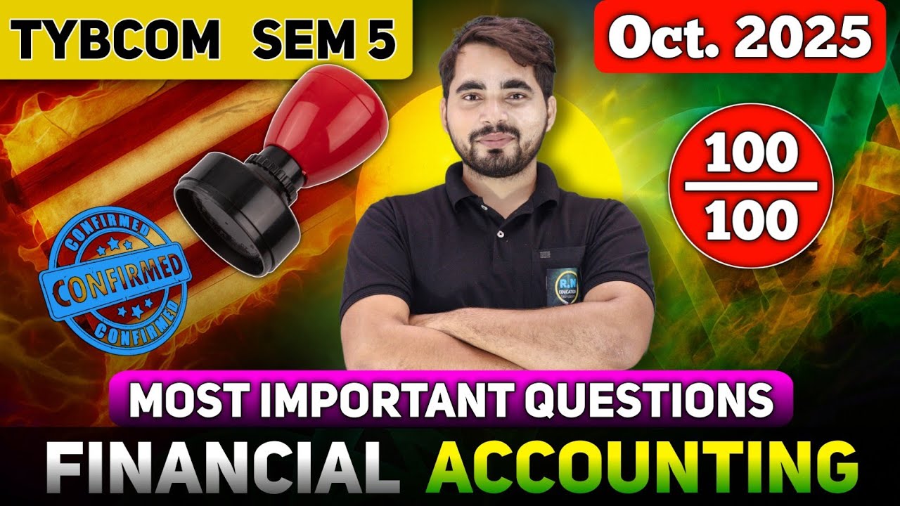 Most Important Questions of Financial Accounting| TYBCom sem 5| Mumbai University| TYBCom sem 5 FA |