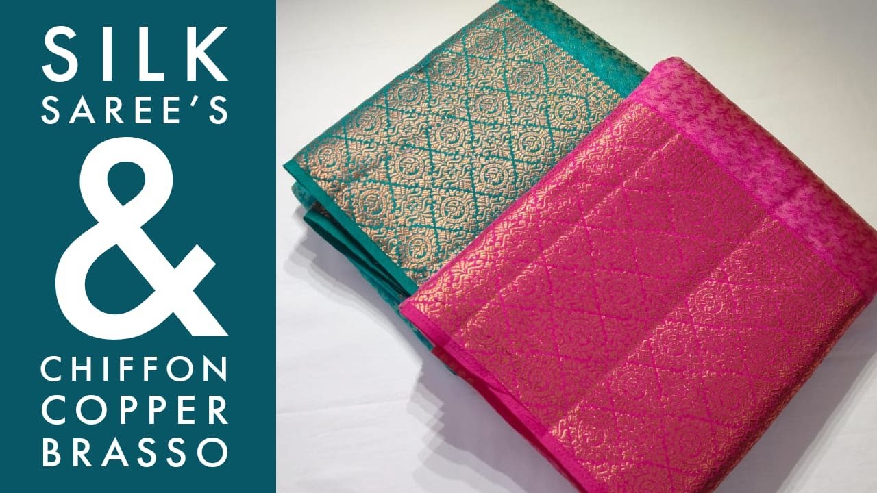 |19.03.22|  Silk Saree's and Chiffon Copper Brasso Saree's|Krithi's Collections|