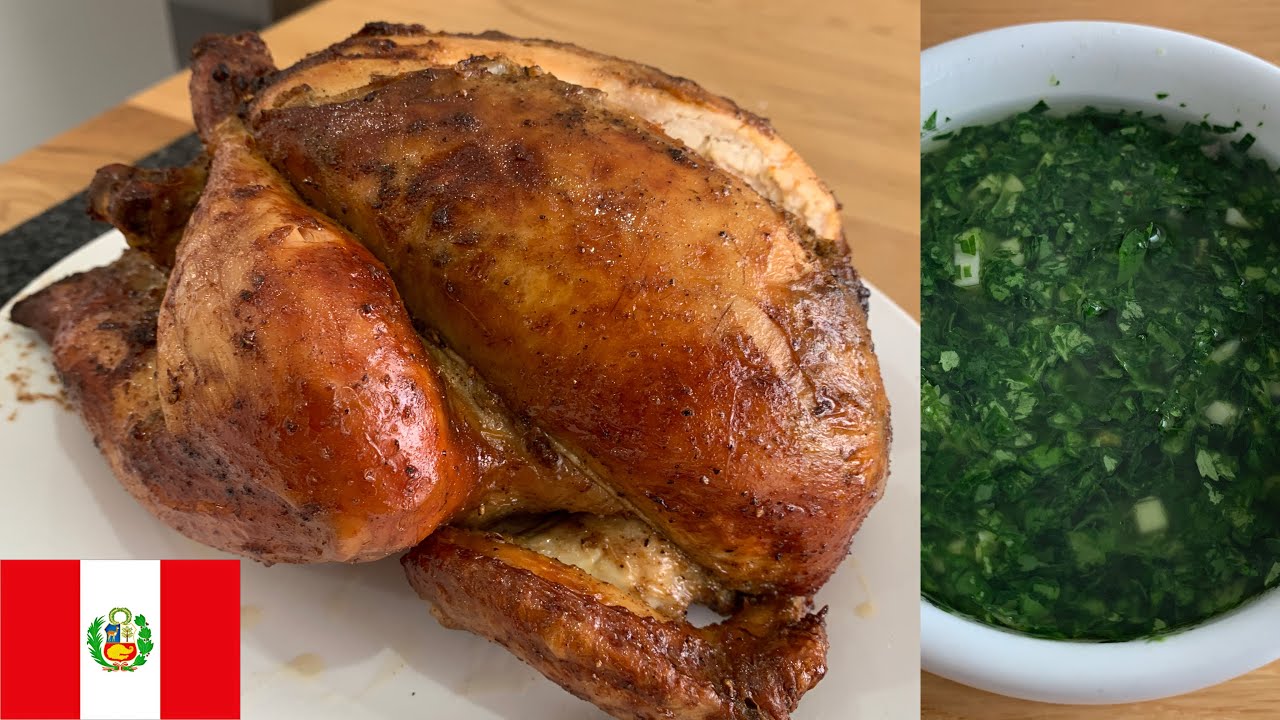 🇵🇪 POLLO A LA BRASA Y CHIMICHURRI PERUANO | RECETA DELICIOSA