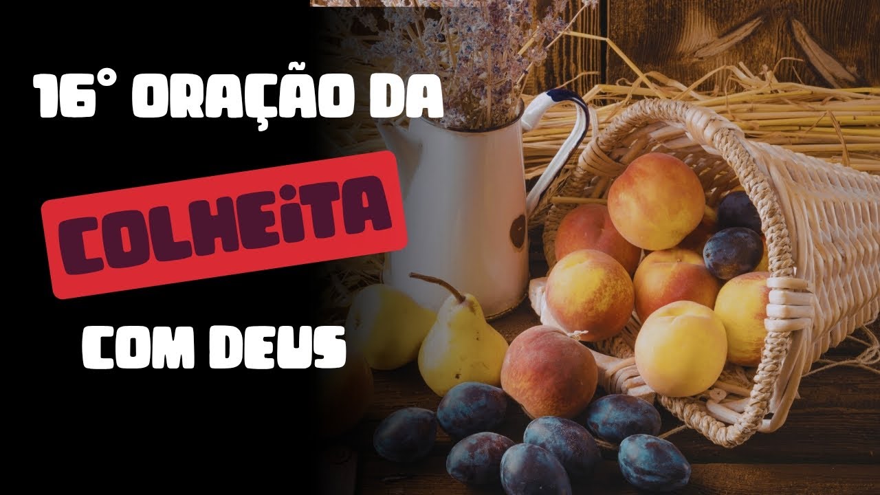 16°ORAÇÃO DA COLHEITA COM DEUS o Senhor que te sustenta
