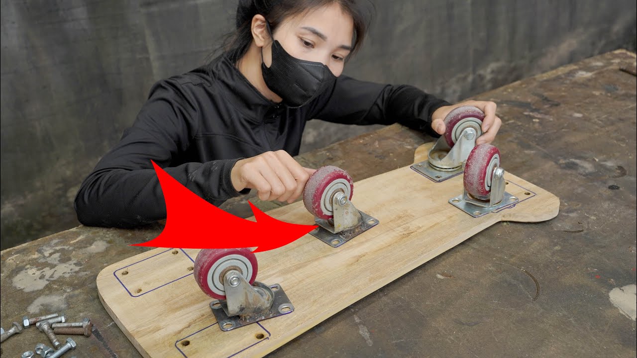 Don't Miss This! A Fantastic DIY Gift for Kids from Old Wheels and Scrap Wood