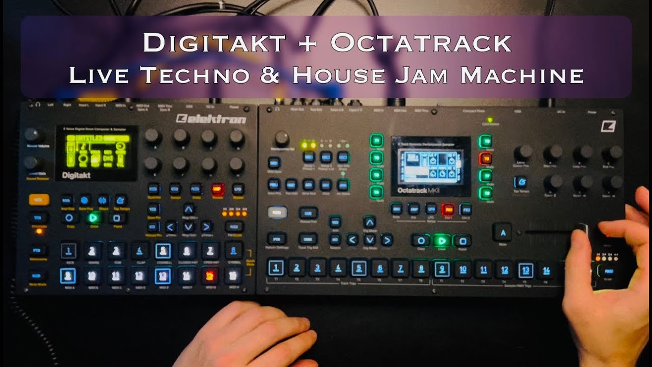 Digitakt + Octatrack — Live Techno & House Jam Machine