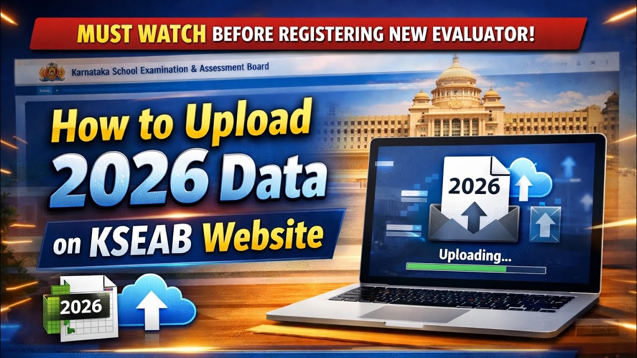 How to Register new Evaluator in Kseeb website 2026 | Registration for Evaluator in KSEEB website 