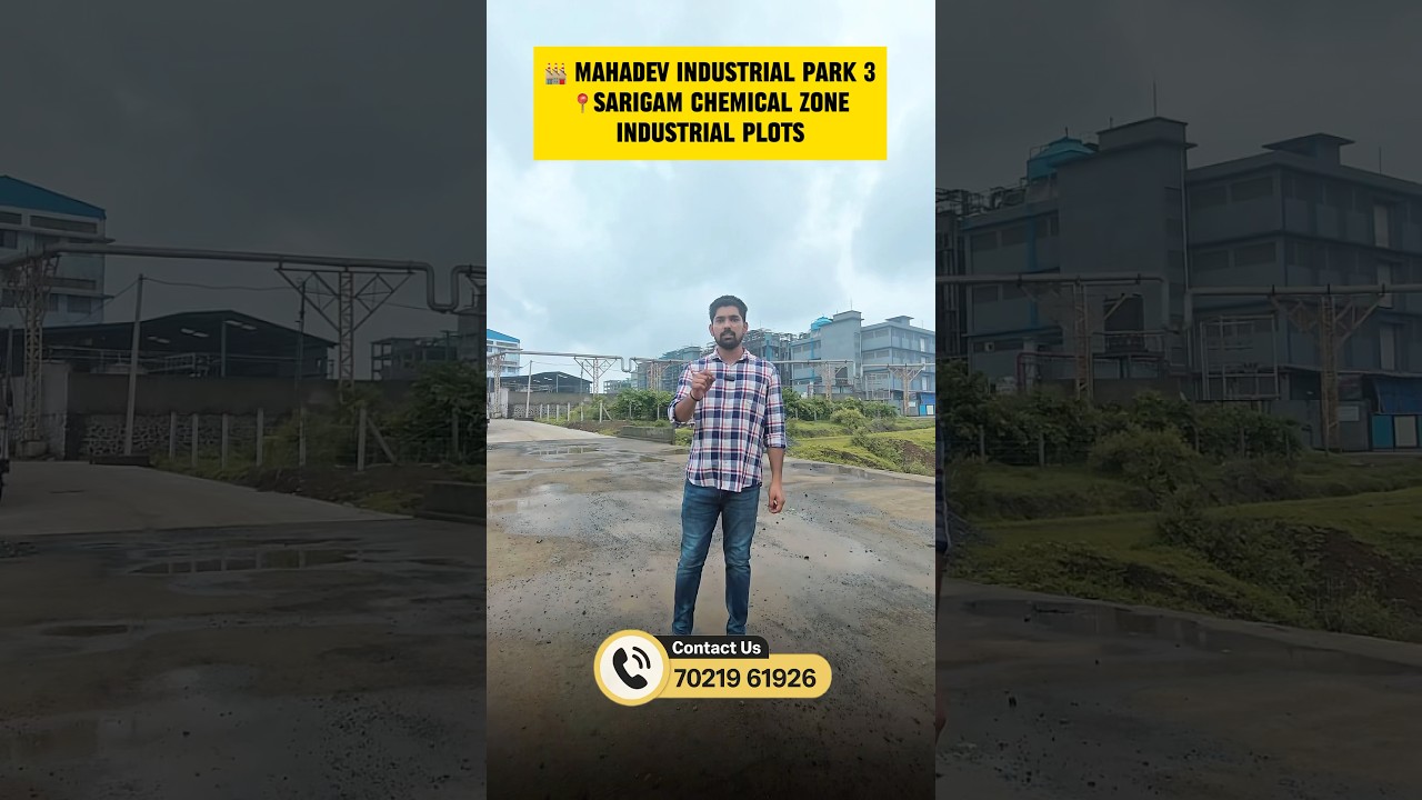 🏭MAHADEV INDUSTRIAL PARK 3NEXT TO SARIGAM CHEMICAL ZONEINDUSTRIAL PLOTS