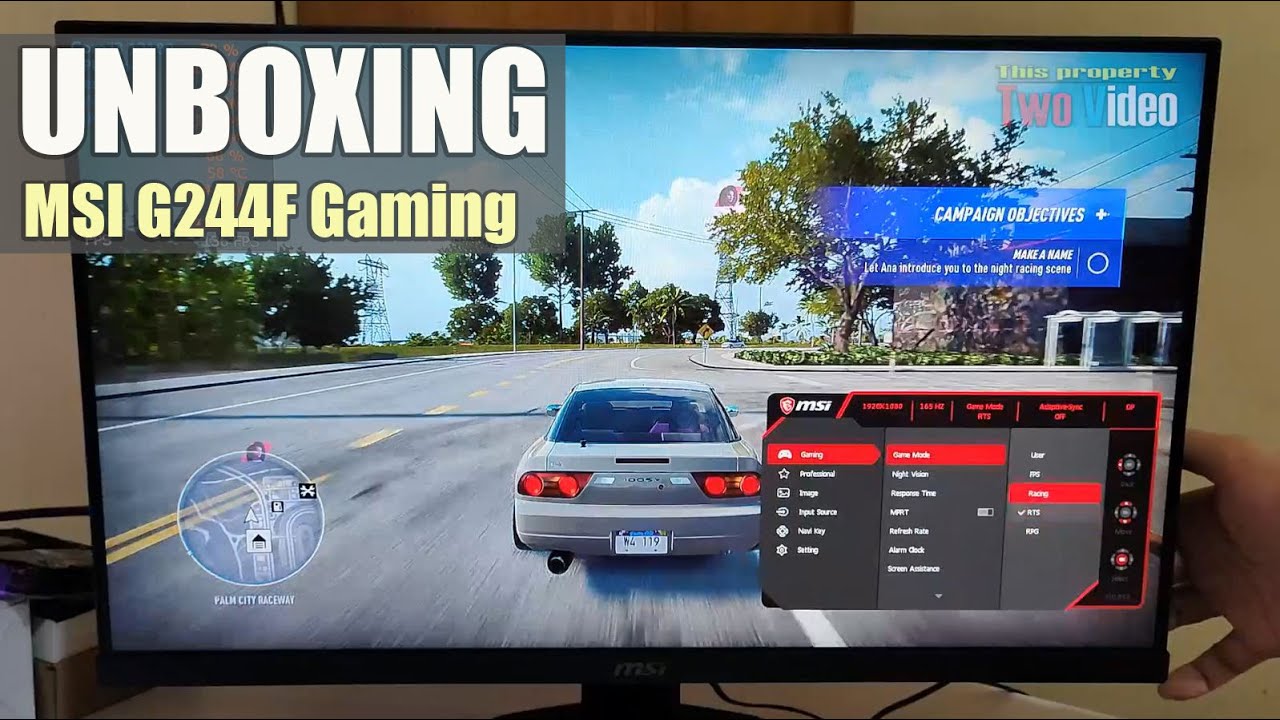 MSI Optix G244f Unboxing | Budget Gaming Monitor 165hz