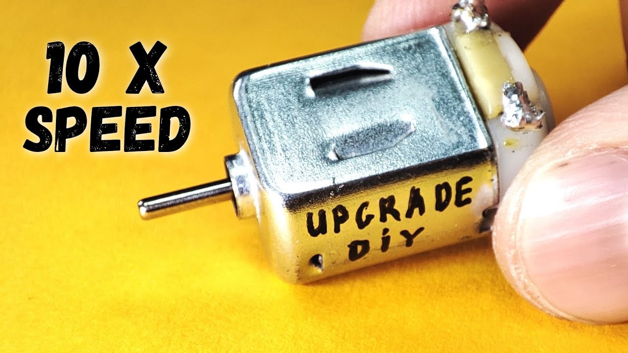 How to Upgrade DC motor to run 10 x Faster | Rewinding micro DC motor