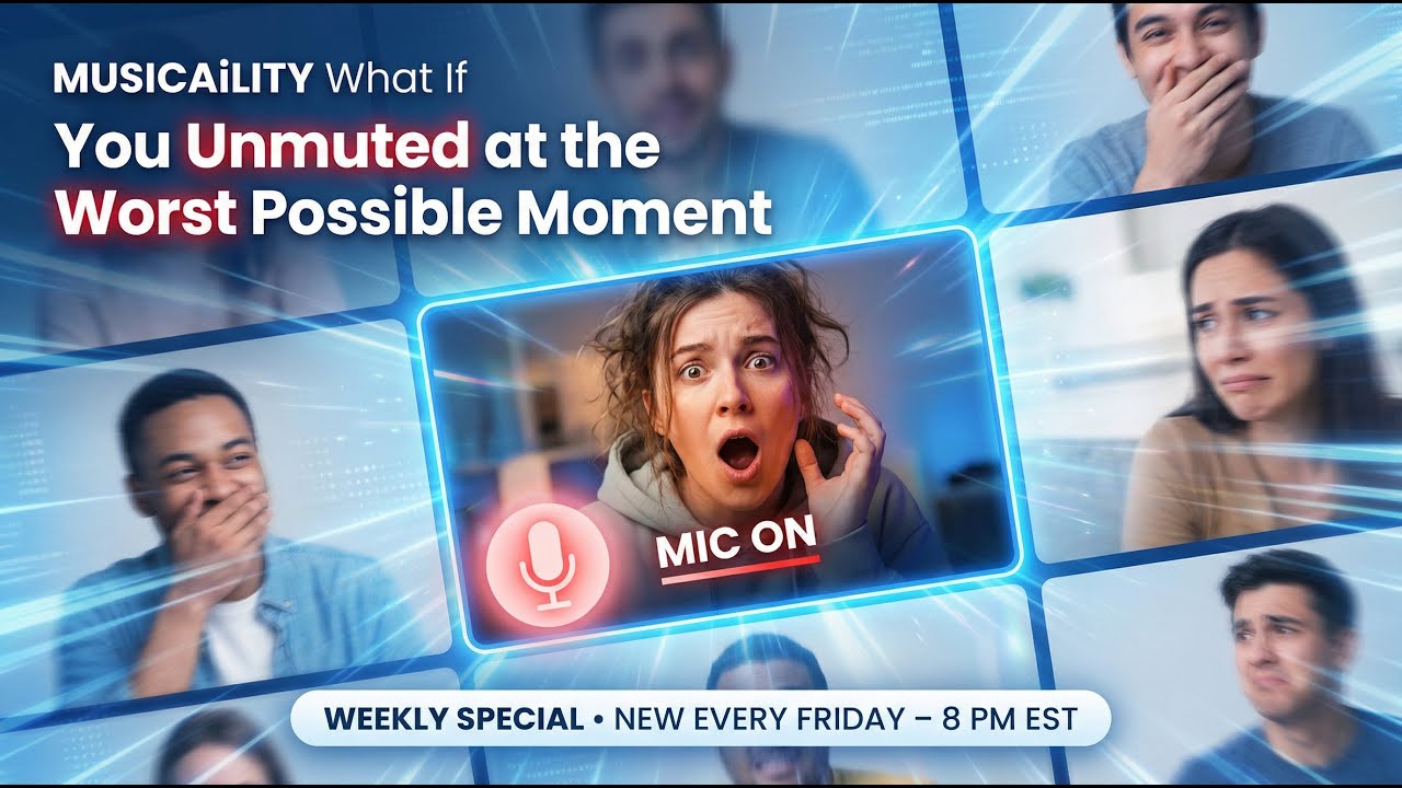 MusicAiLity What If &ndash; You Unmuted at the Worst Possible Moment 🎤😳 | AI Music Video