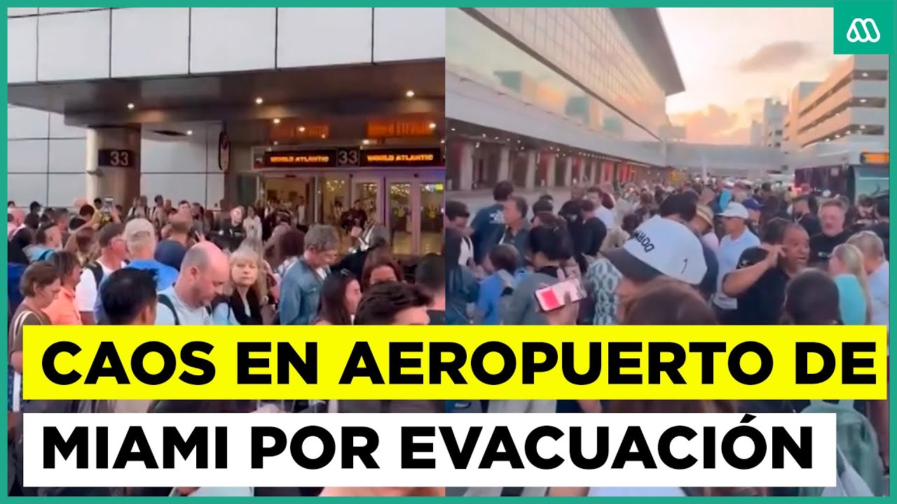 Caos en aeropuerto de Miami por evacuación tras hallazgo de un sospechoso objeto abandonado