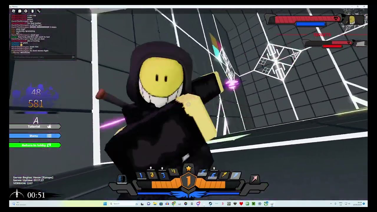 Roblox Black Magic 2 Secare 641 Damage Combo.