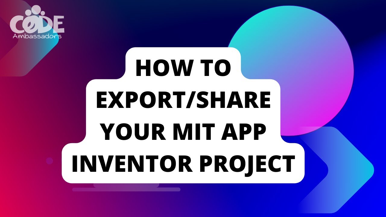 How to share/export MIT APP Inventor AIA file (Source Code)