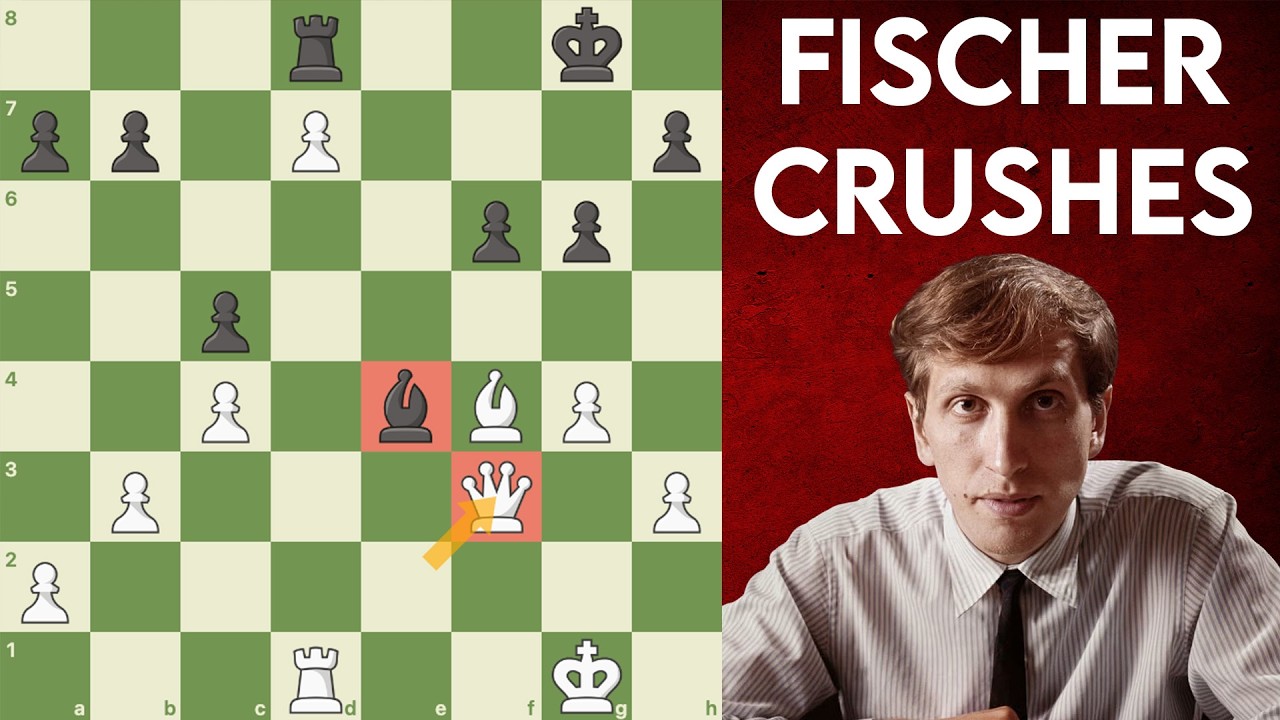 Fischer Destroys Alekhine's Defense in Brilliant Fashion
