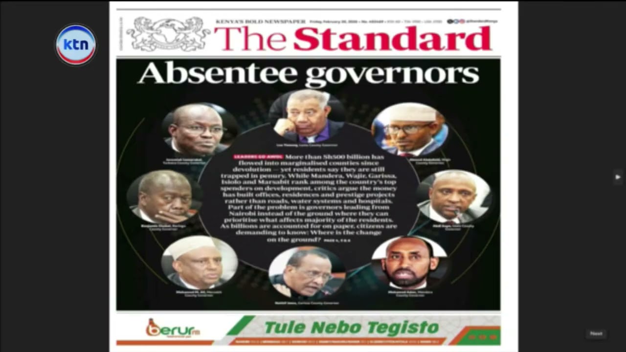 The Bold Standard: Absentee governors