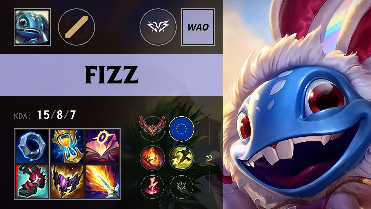 (ZYB Wao) Fizz Mid vs Cassiopeia - EUW Grandmaster Patch 26.14