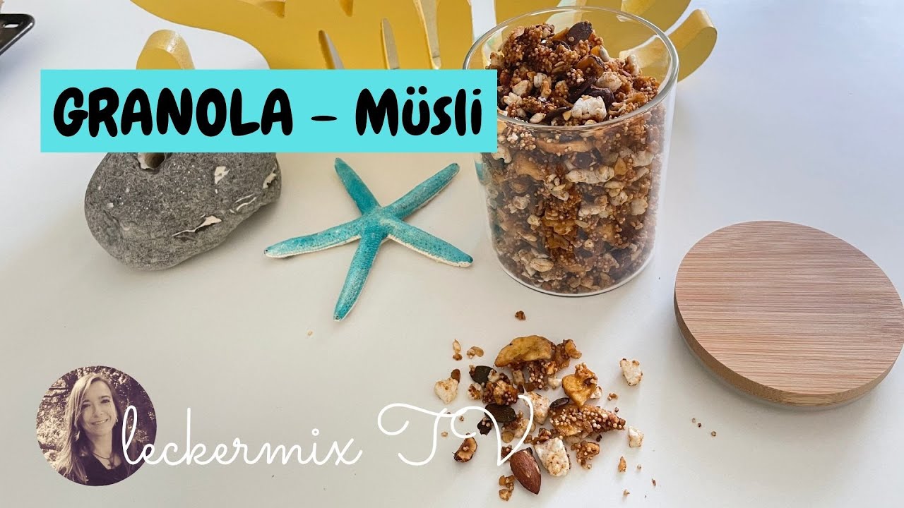 Crunchiges GRANOLA 🥣 Knusper Müsli - GESUNDES Frühstück 😋Thermomix TM5/TM6 - Leckermix TV