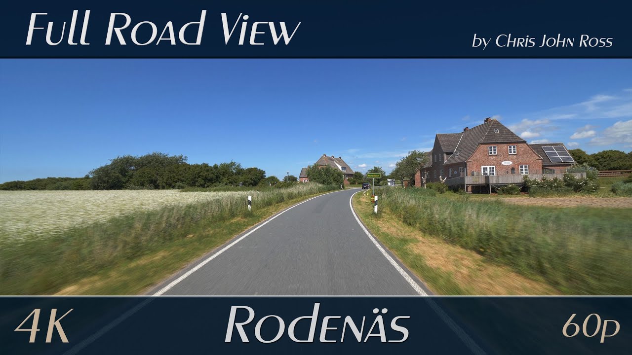 Roden&auml;s, Kreis Nordfriesland, Germany: Westerdeich, Rickelsb&uuml;ller Koog - 4K (2160p/60p) Ultra HD