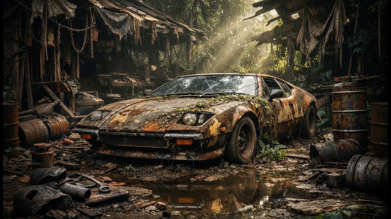 ASMR Car Restoration Full Rebuild of 1972 De Tomaso Pantera Rusted  Condition to Looking New