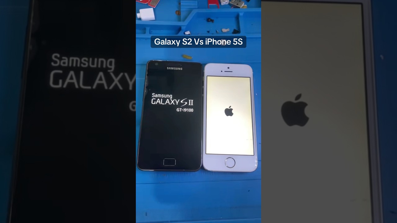 Galaxy S2 Vs iPhone 5S test 🚀 #samsung #mobile #smartphone #nostalgia #retro #tech #reels