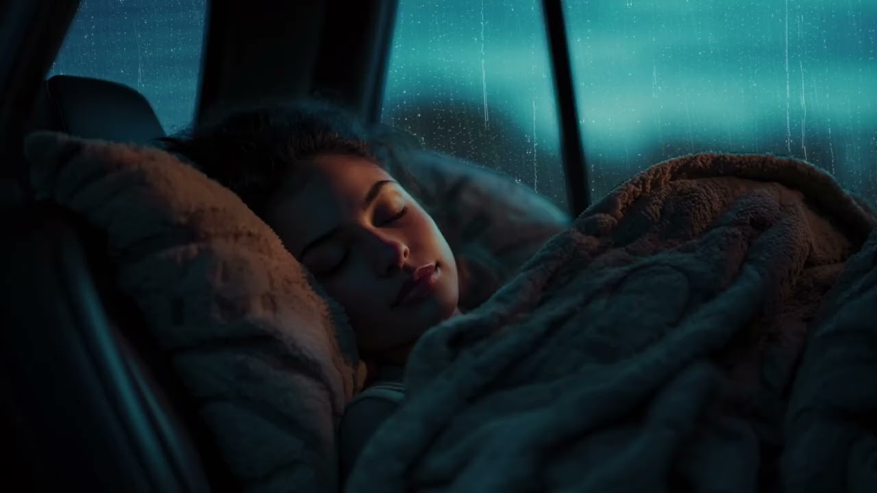 End Overthinking Now with Intense Rain & Thunder on Car Roof Ambience