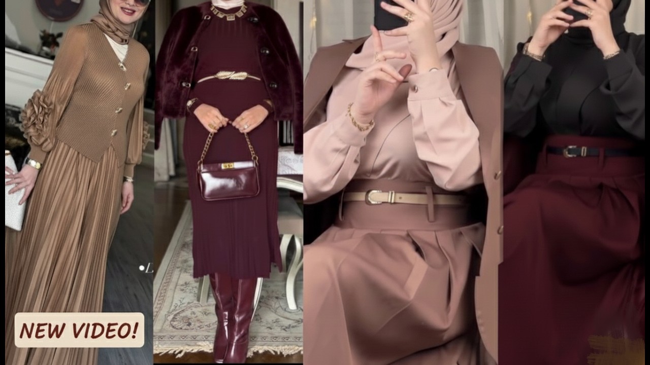 ملابس العيد 2026 | أجمل فساتين 2026 للمحجبات 🎀💖 موضة شتاء وربيع 2026 👗✨ | Winter 2026 d hijab style