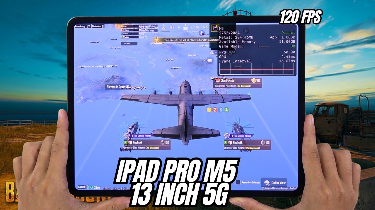 IPAD PRO M5 13 INCH Test Game PUBG Mobile | Apple M5