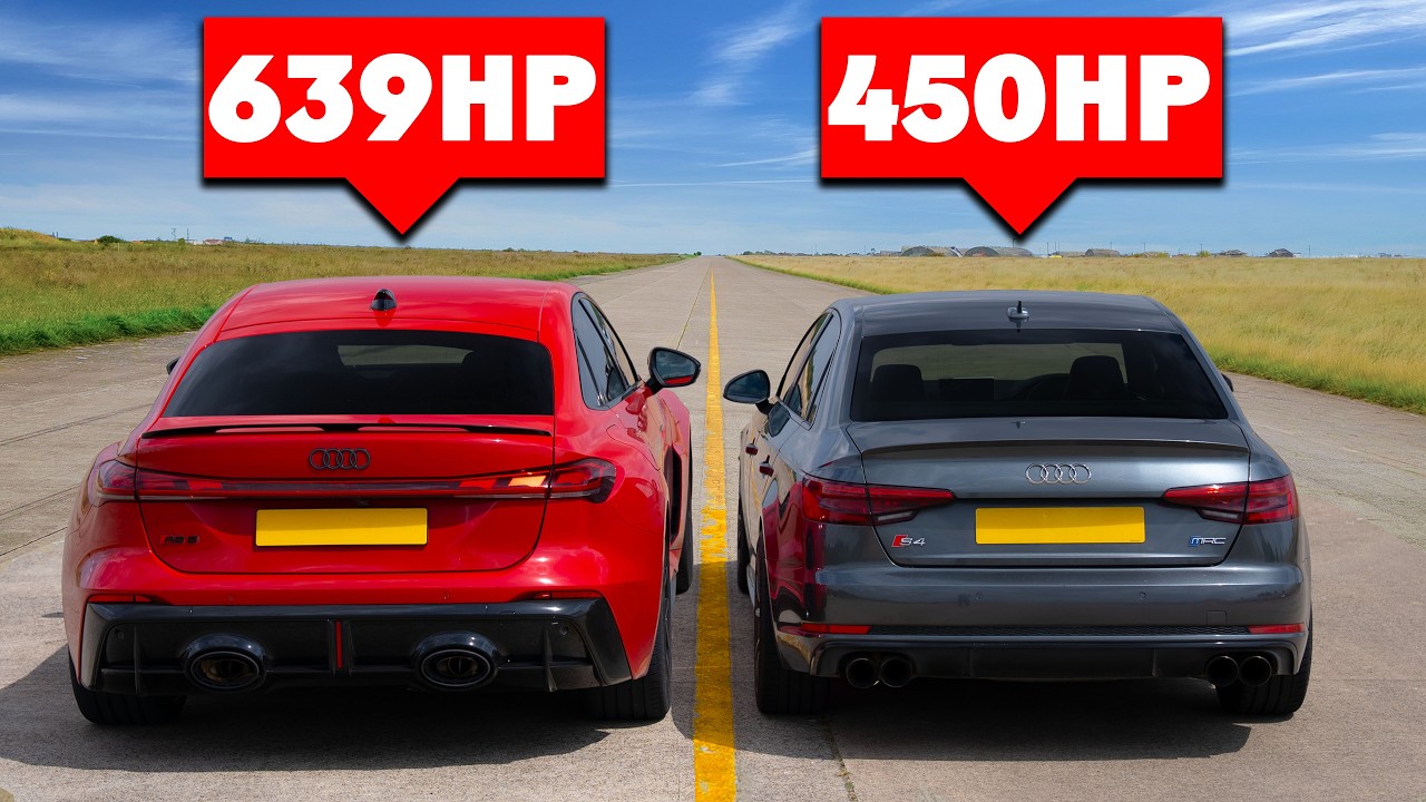 Кто победит в заезде: НОВЫЙ Audi RS5 или же ТЮНИНГОВАННЫЙ Audi S4?