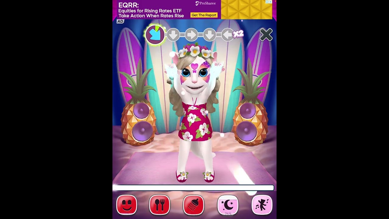 My talking Angela the Hawaii dance 💃 🥹