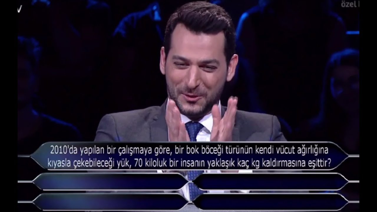 Kim Milyoner Olmak İster Bok Böceği Murat Yıldırım Gülmekten Okuyamadı