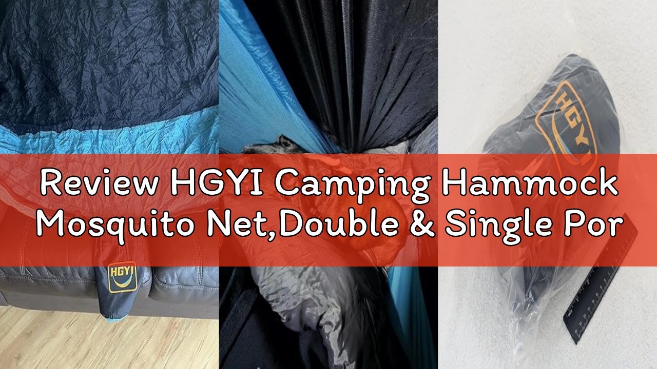 Review HGYI Camping Hammock Mosquito Net,Double & Single Portable Hammocks Hammocks with 2 Tree Stra