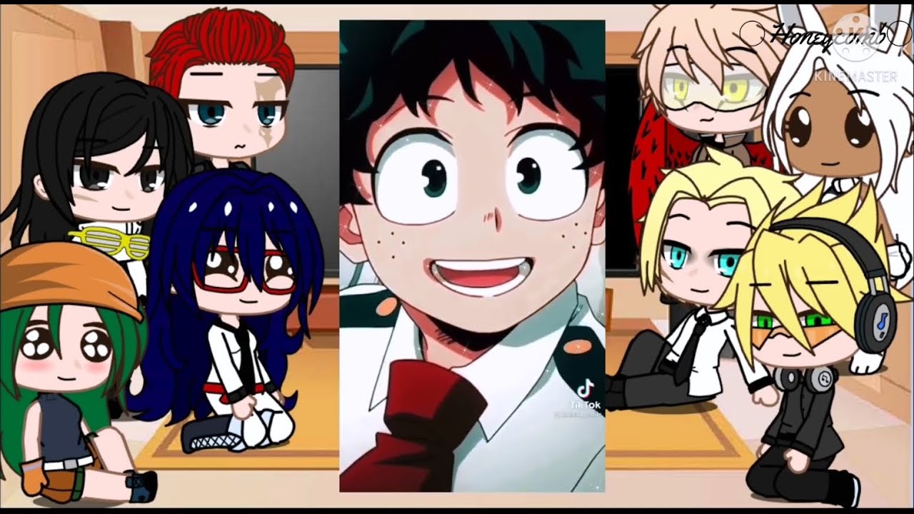 🔥TOP 3🔥 L.O.V. + Pro Heroes + Teachers react to Deku Fights + Deku + Rimuru as new Pro Hero | Gacha
