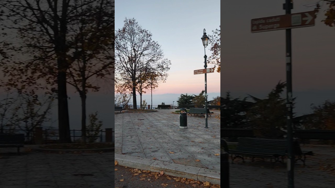 #panorama #tramonto #viaggio #torino #alpi #storia #cultura #basilica #superga #autunno #myfotovideo