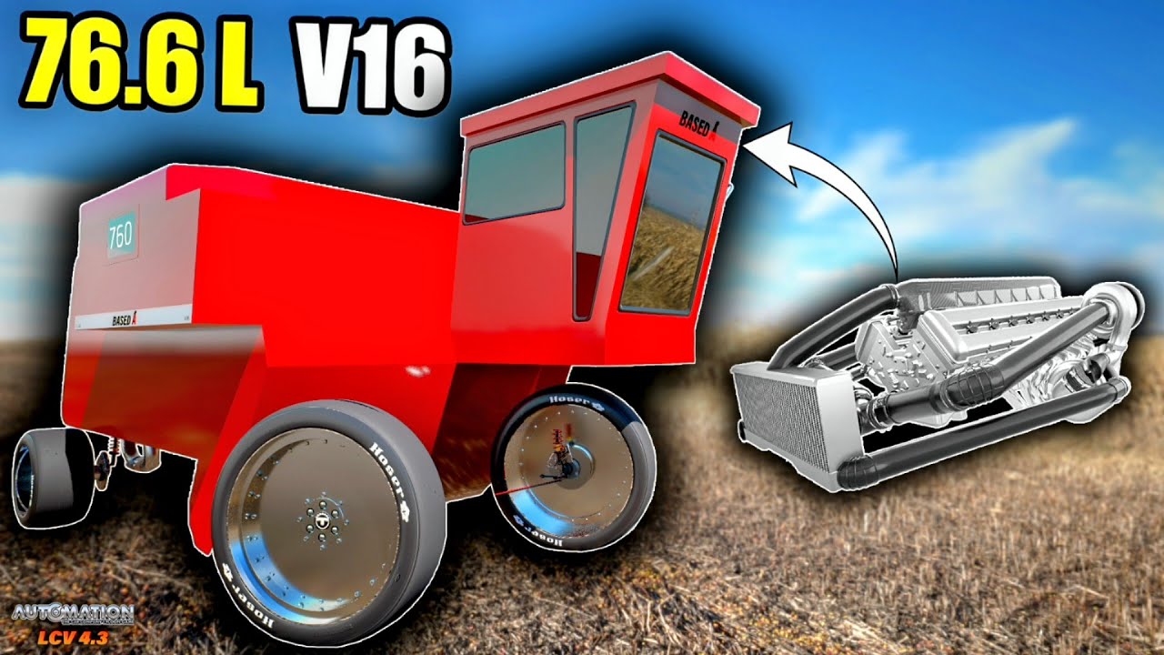 Building The LARGEST V16 Engine Ever! | Automation Game & BeamNG.drive