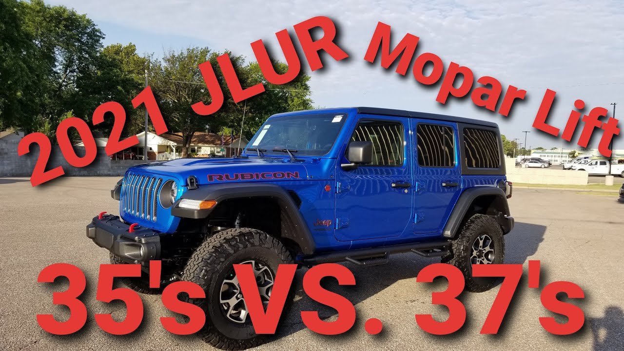 Выбор шин 35 и 37. Jeep Wrangler Unlimited Rubicon JLUR 2021 года. Подъемник Mopar с 35-дюймовыми...