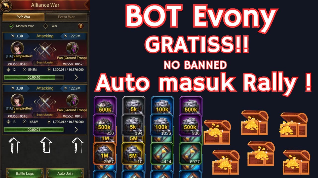 Trik Rahasia Bikin Bot Join Rally Otomatis di Evony Android, Gratis Tanpa Biaya!