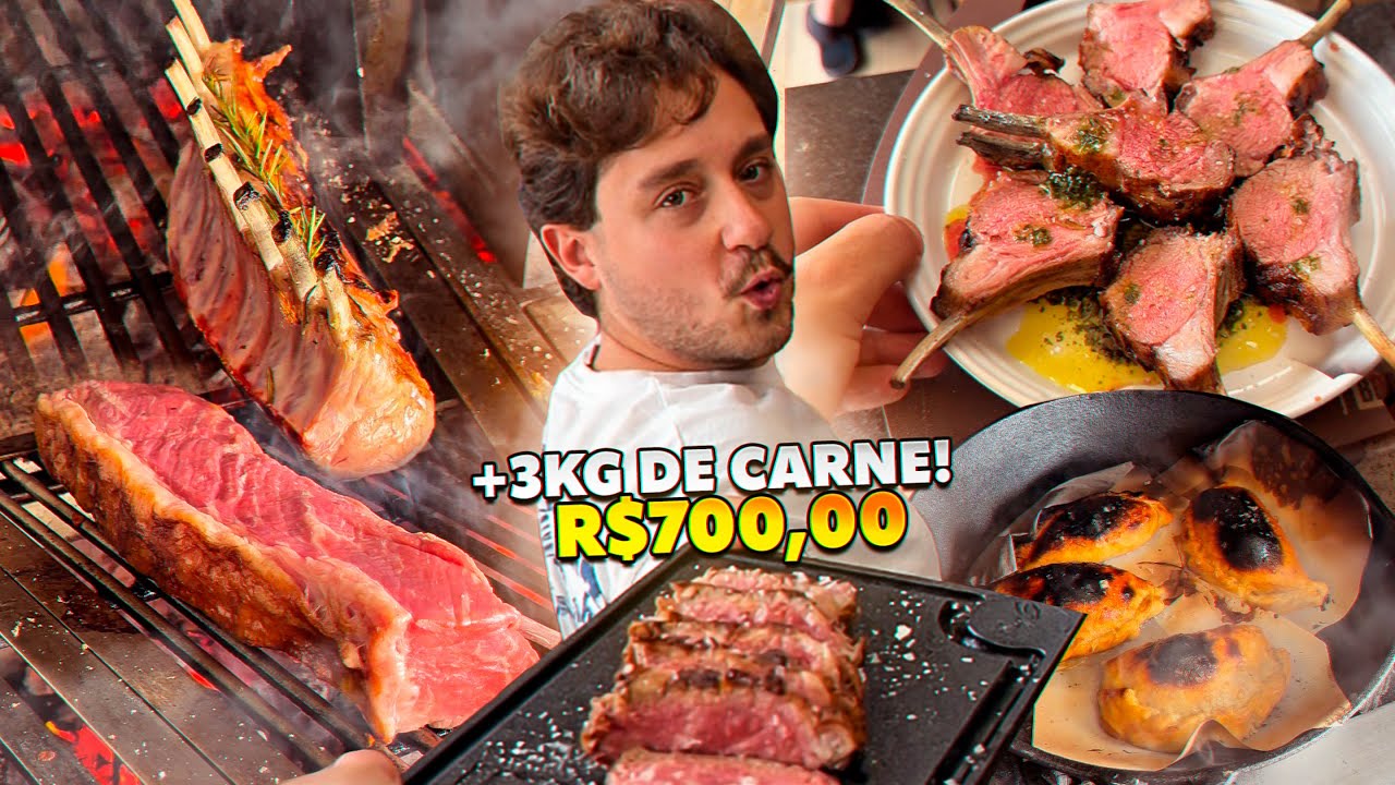  CHURRASCO c/ 700 REAIS p/ 5 PESSOAS | dos R$100 aos R$1.000 + 3Kg de CARNE 